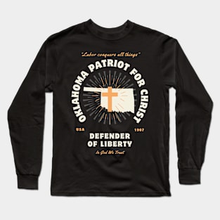 Oklahoma Patriots For Christ Defenders of Liberty Christian Long Sleeve T-Shirt